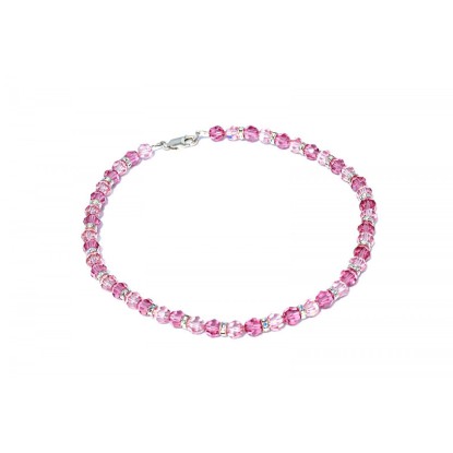 JC-SWAROVSKI Necklace Rose with Rondelles